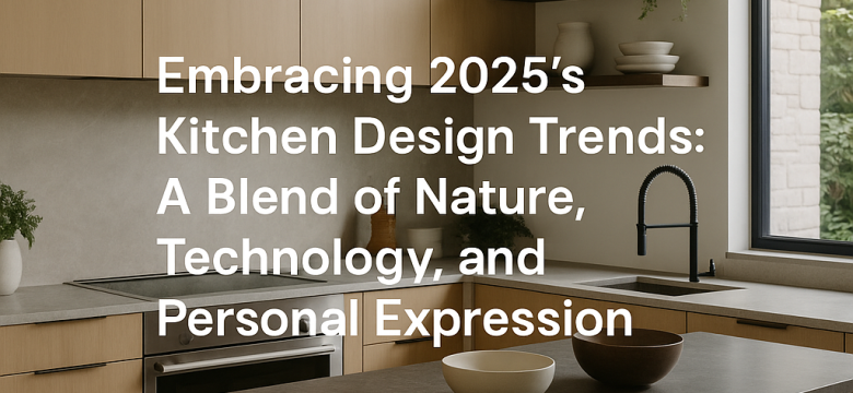 Embracing 2025’s Kitchen Design Trends: A Blend of Nature, Technology, and Personal Expression